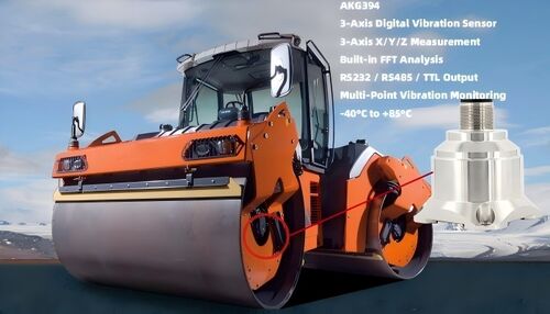 Latest company news about AKG394 ロードローラー振動監視用3軸振動センサー