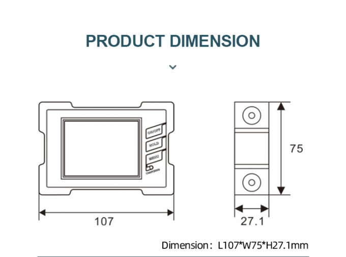 LCD表示のクリノメーターの角度のメートル/斜面の角度のDMI810単一軸線の小型電子分度器